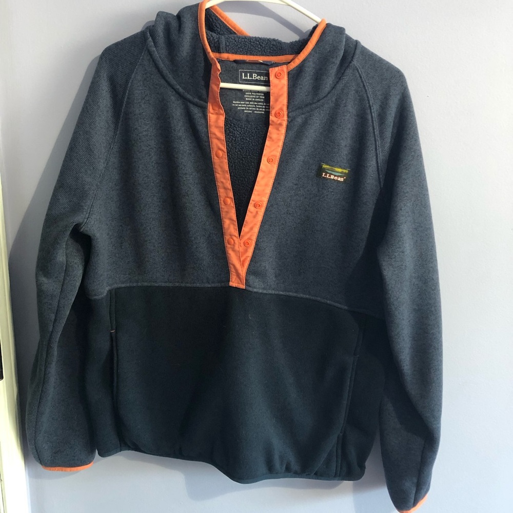 LL Bean Fleece/Wool Hoodie